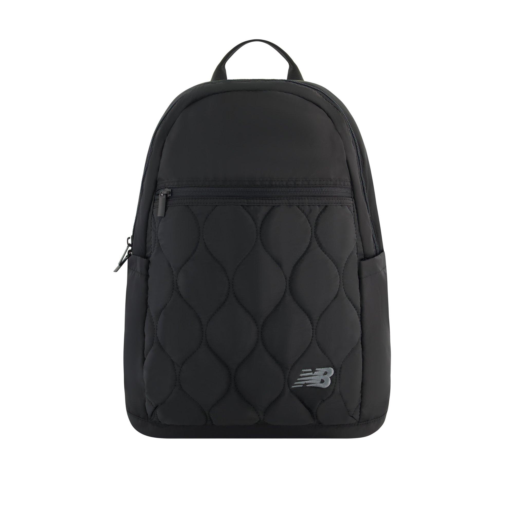 New Balance Quilted Backpack with Adjustable Straps - Black - BLACK